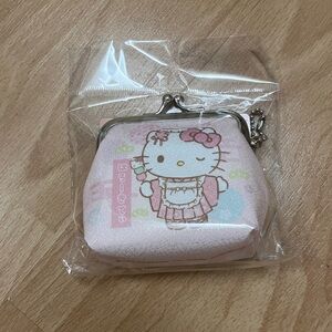 Hello Kitty Kimono Coin Purse Wallet Keychain NWT